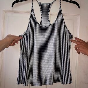 Navy and White Striped Tank Top 🤍💙